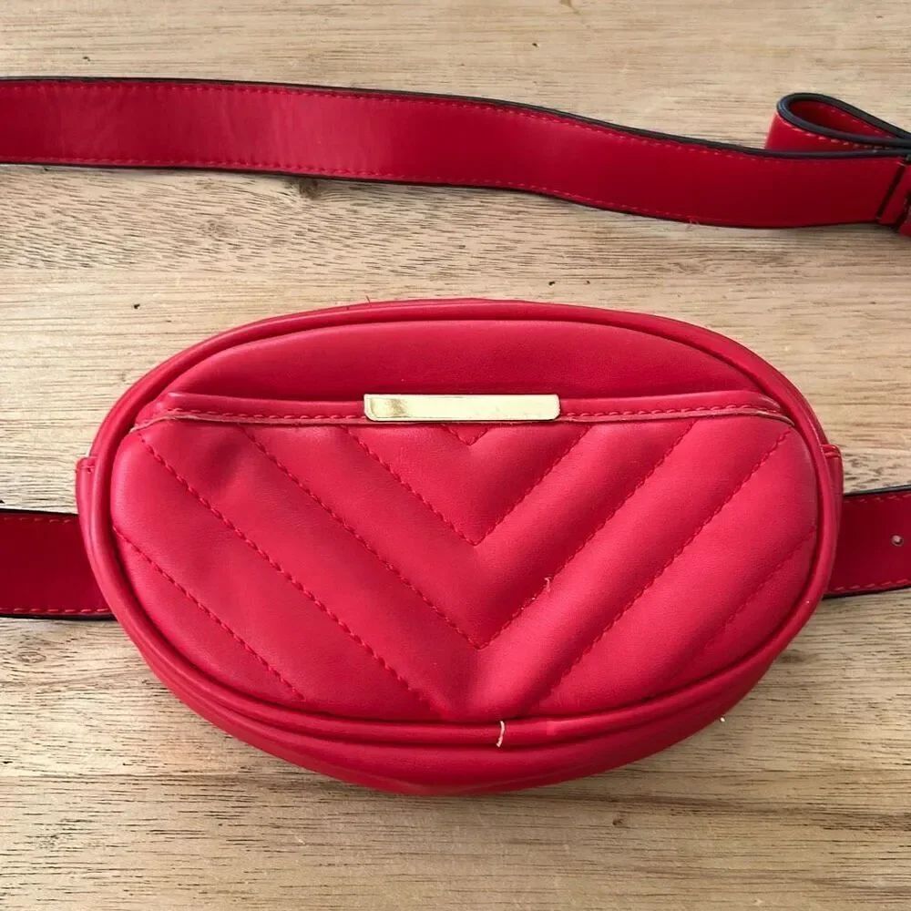 A new day red fanny pack  waist belt waist pack